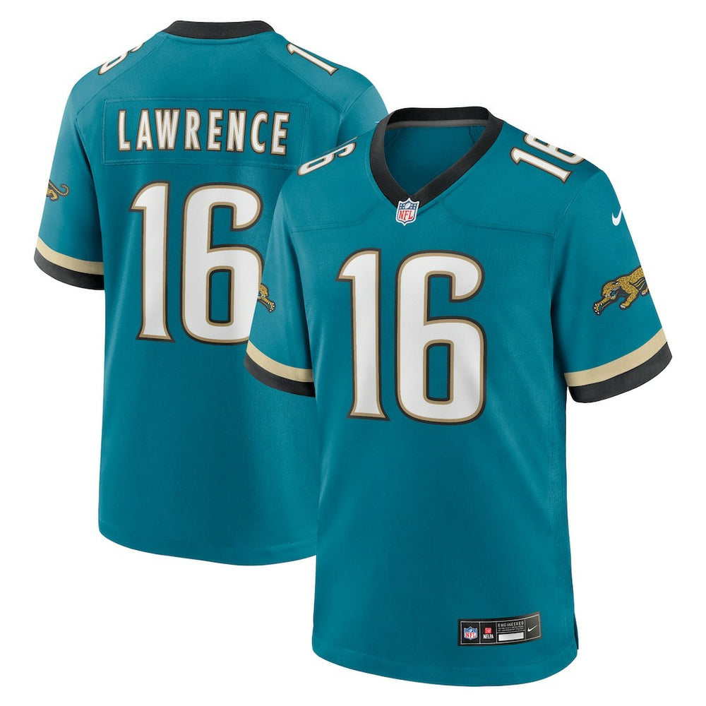 Trevor Lawrence Jacksonville Jaguars Prowler Throwback Player Game Jersey - Teal Jerseys