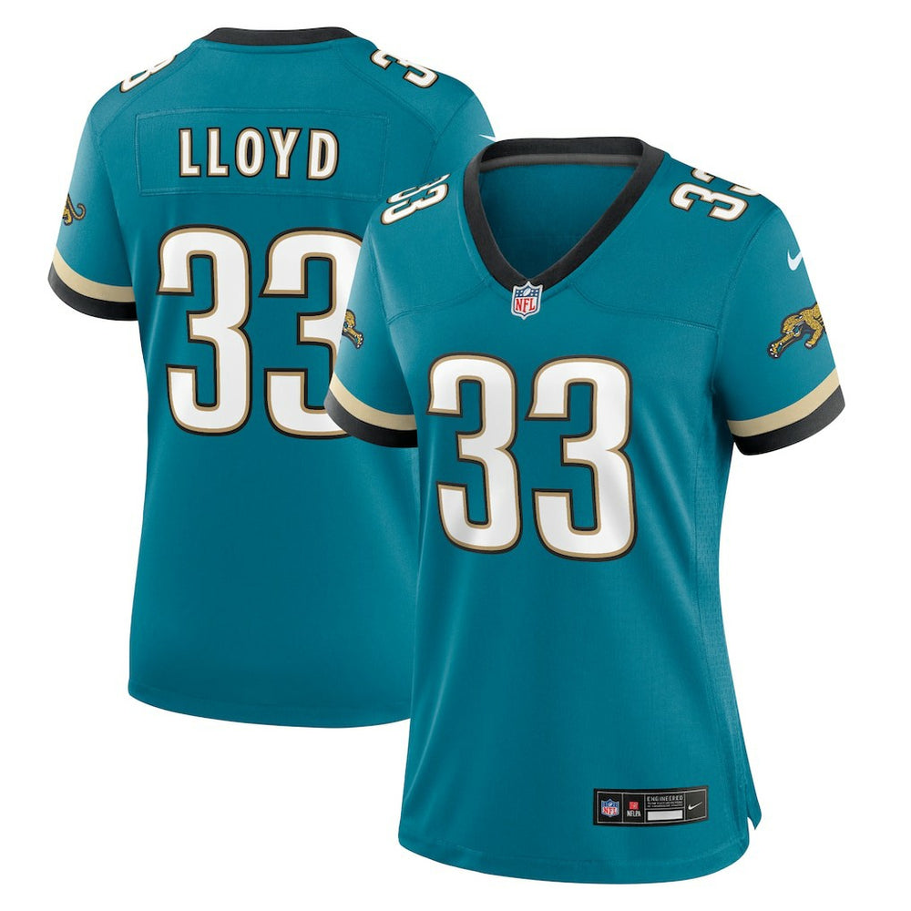 Devin Lloyd Jacksonville Jaguars Women's Prowler Throwback Game Jersey - Teal Jerseys