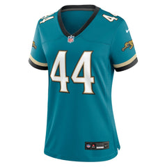 Travon Walker Jacksonville Jaguars Women's Prowler Throwback Game Jersey - Teal Jerseys