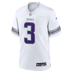 Jordan Addison Minnesota Vikings Alternate Game Player Jersey - White Jerseys