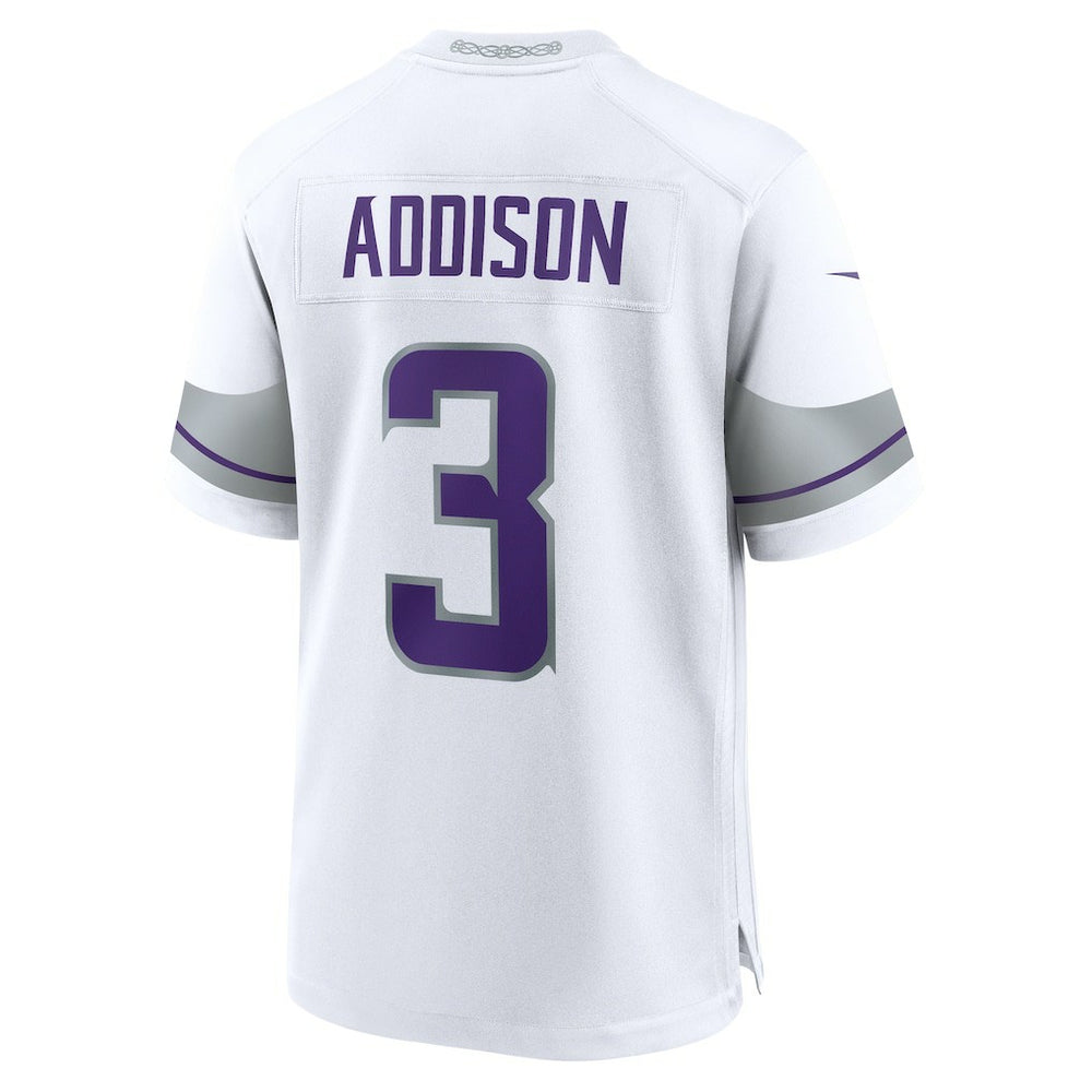 Jordan Addison Minnesota Vikings Alternate Game Player Jersey - White Jerseys