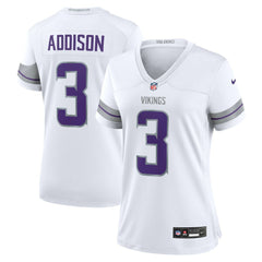 Jordan Addison Minnesota Vikings Women's Alternate Game Player Jersey - White Jerseys