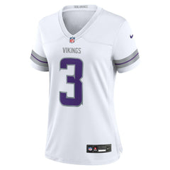 Jordan Addison Minnesota Vikings Women's Alternate Game Player Jersey - White Jerseys