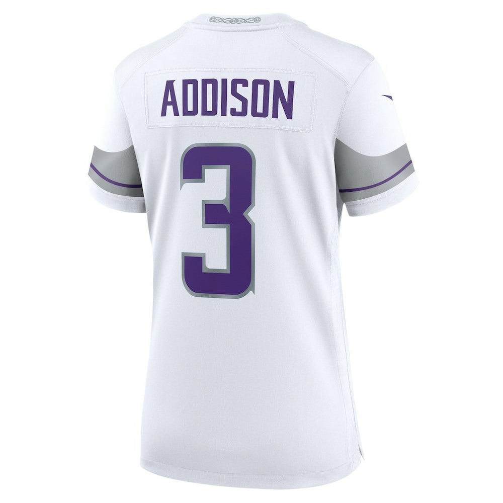Jordan Addison Minnesota Vikings Women's Alternate Game Player Jersey - White Jerseys