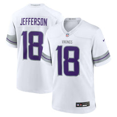 Justin Jefferson Minnesota Vikings Alternate Game Player Jersey - White Jerseys