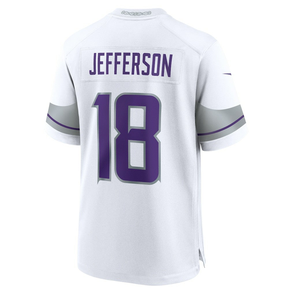 Justin Jefferson Minnesota Vikings Alternate Game Player Jersey - White Jerseys