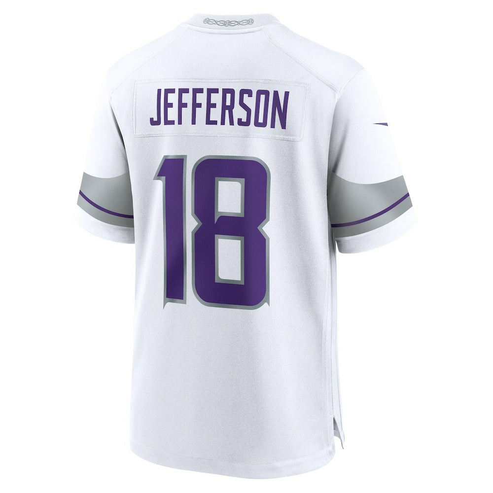 Justin Jefferson Minnesota Vikings Alternate Game Player Jersey - White Jerseys