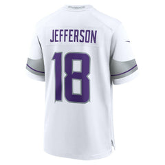 Justin Jefferson Minnesota Vikings Alternate Game Player Jersey - White Jerseys