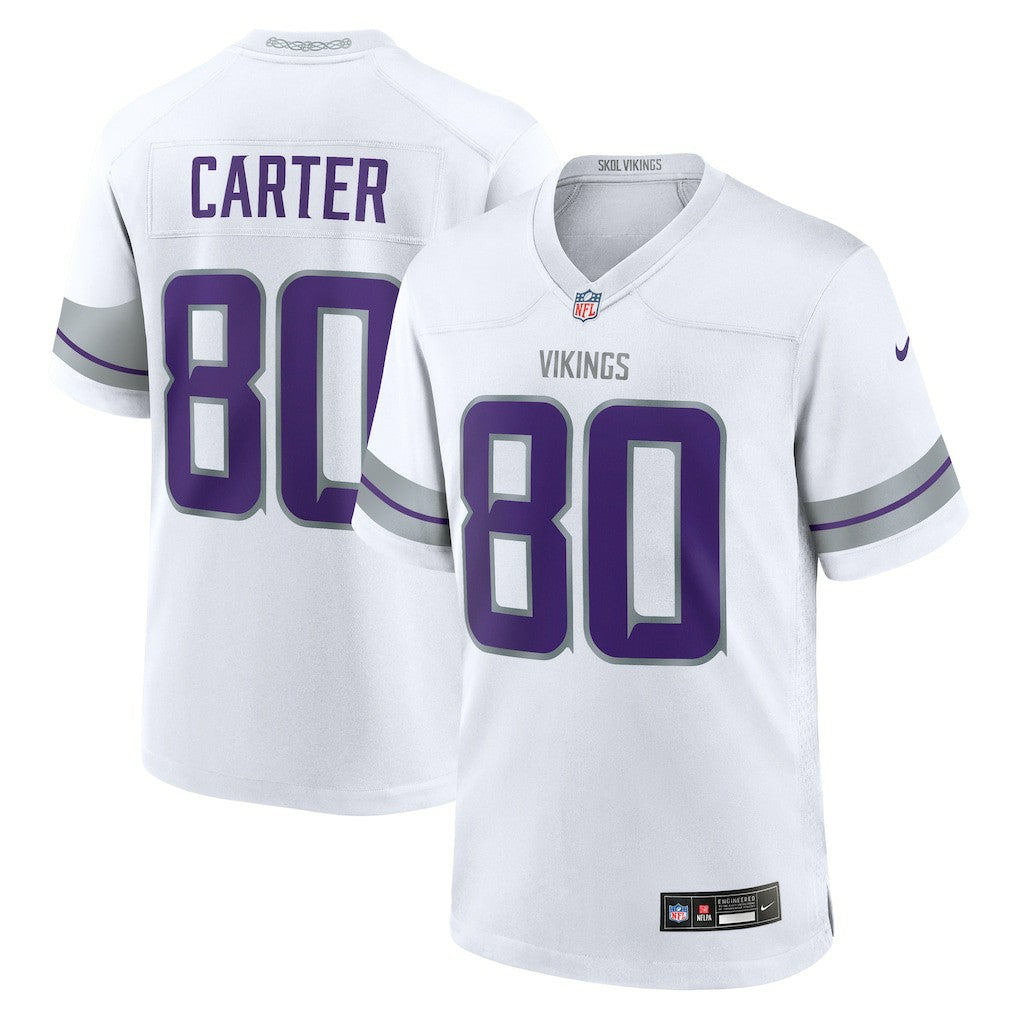 Cris Carter Minnesota Vikings Alternate Retired Player Game Jersey - White Jerseys