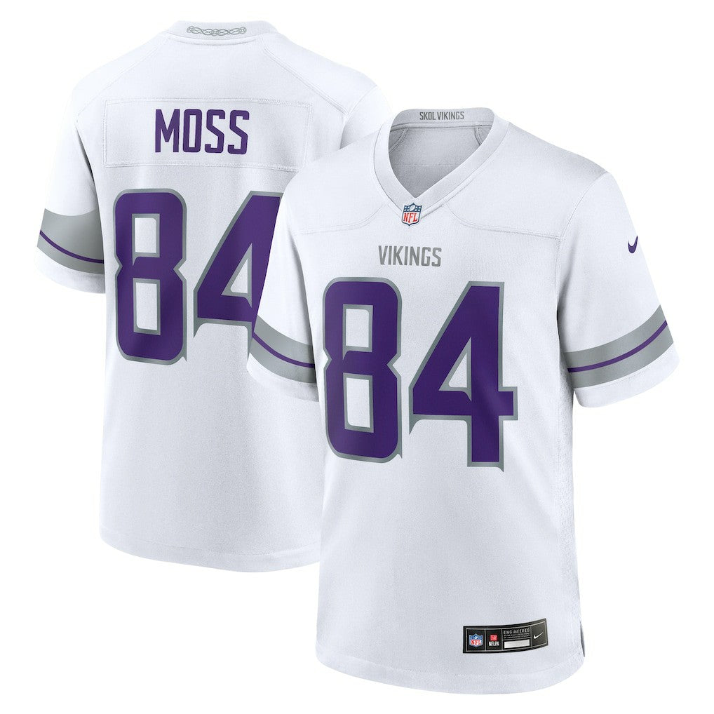 Randy Moss Minnesota Vikings Alternate Retired Player Game Jersey - White Jerseys