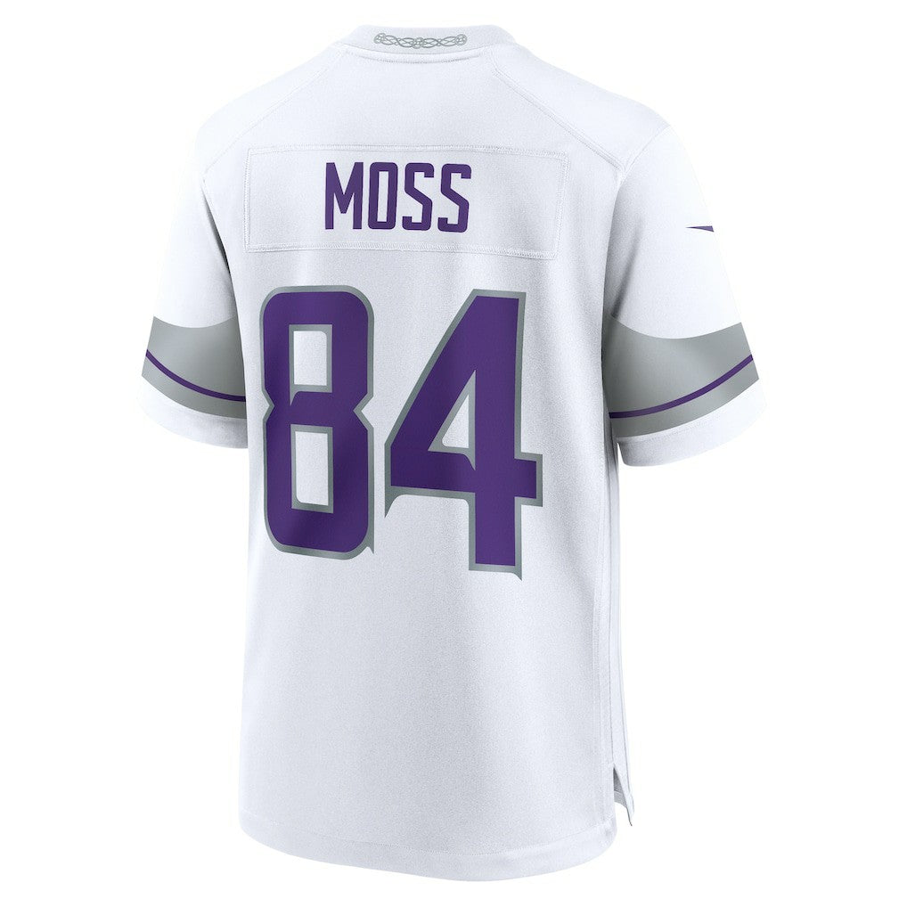 Randy Moss Minnesota Vikings Alternate Retired Player Game Jersey - White Jerseys