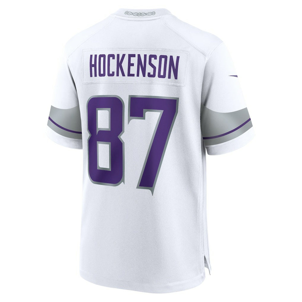 T.J. Hockenson Minnesota Vikings Alternate Game Player Jersey - White Jerseys