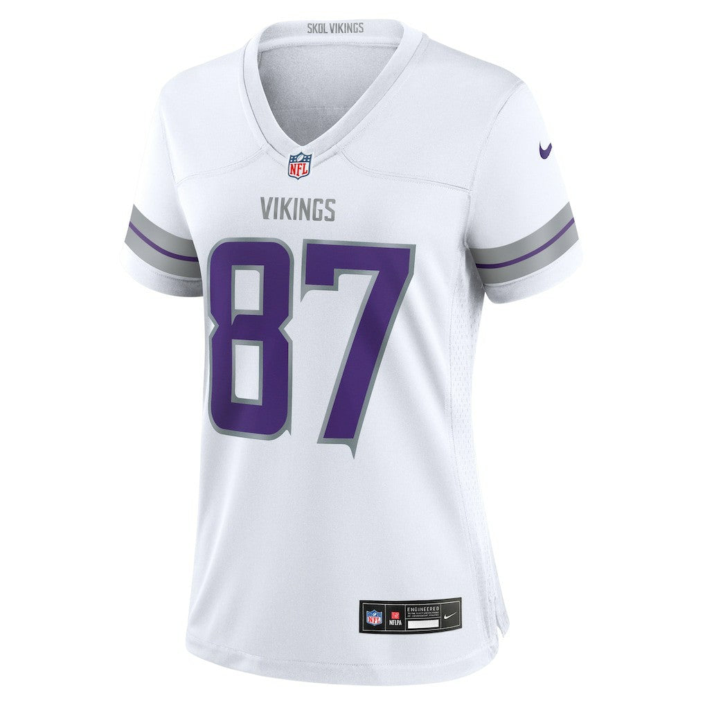T.J. Hockenson Minnesota Vikings Women's Alternate Game Player Jersey - White Jerseys
