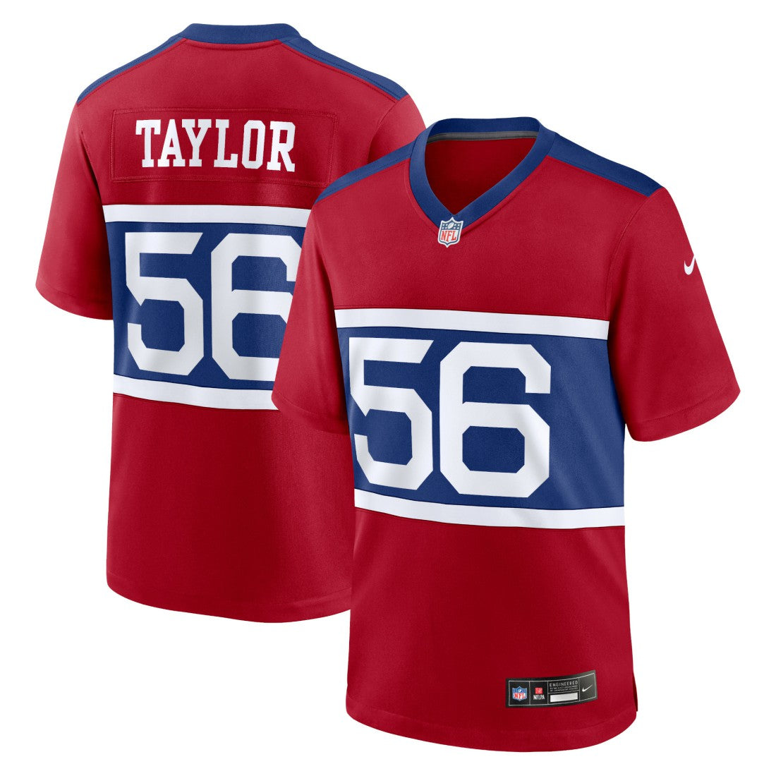 Lawrence Taylor New York Giants Alternate Retired Player Game Jersey - Century Red Jerseys