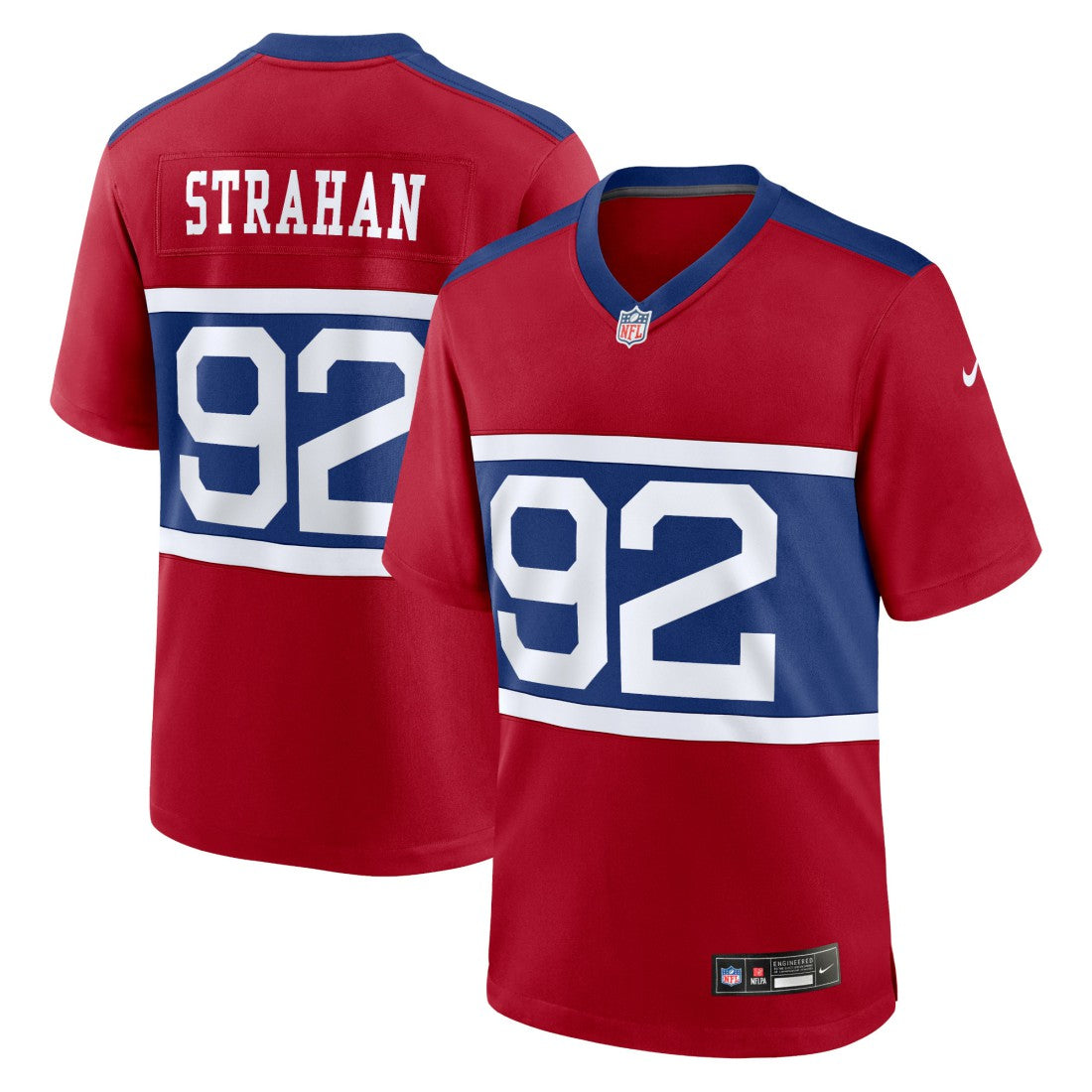 Michael Strahan New York Giants Alternate Retired Player Game Jersey - Century Red Jerseys