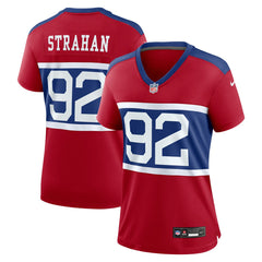 Michael Strahan New York Giants Women's Alternate Retired Player Game Jersey - Century Red Jerseys