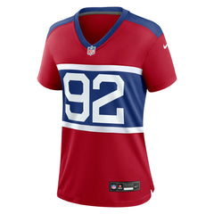 Michael Strahan New York Giants Women's Alternate Retired Player Game Jersey - Century Red Jerseys