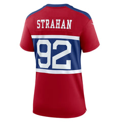 Michael Strahan New York Giants Women's Alternate Retired Player Game Jersey - Century Red Jerseys