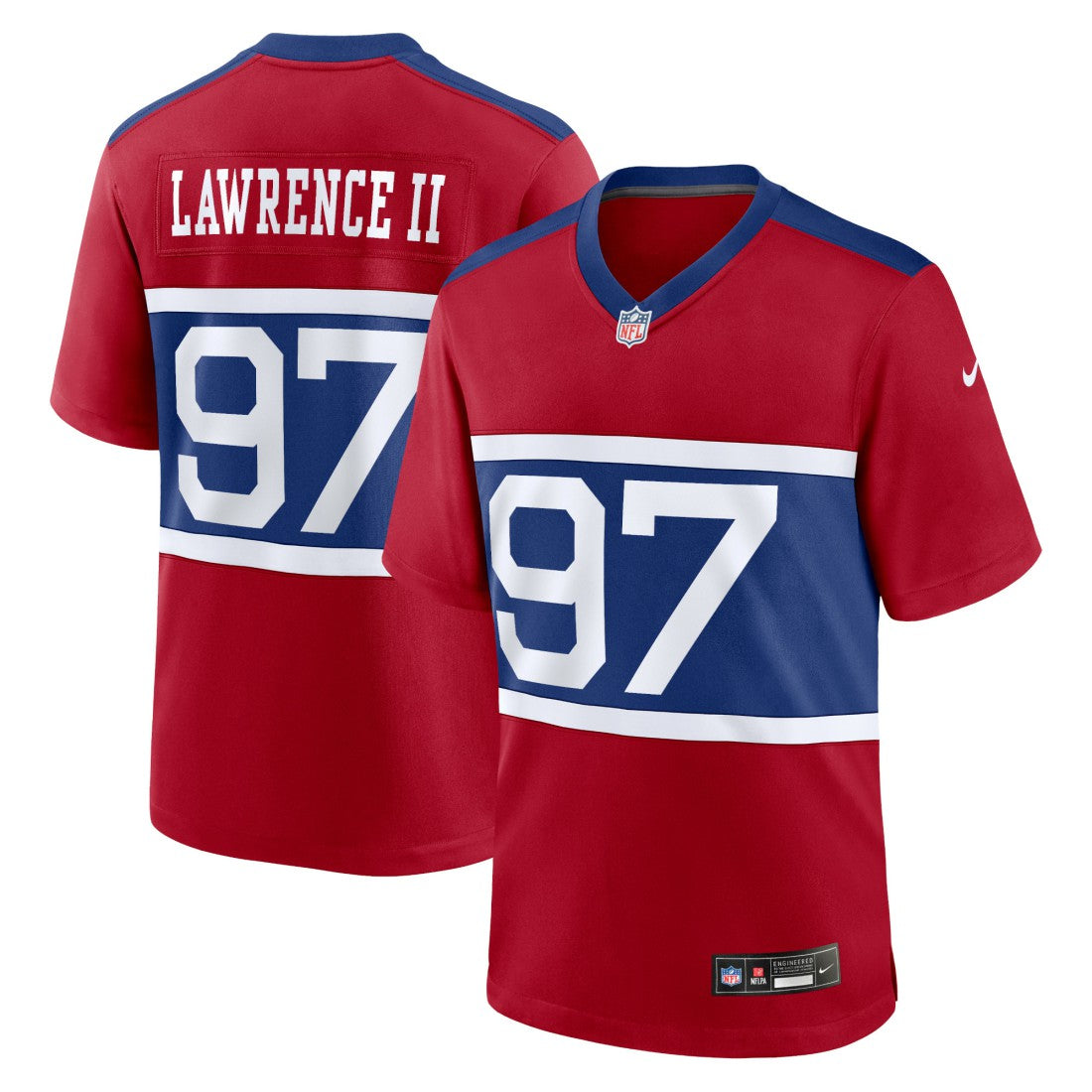 Dexter Lawrence II New York Giants Alternate Player Game Jersey - Century Red Jerseys
