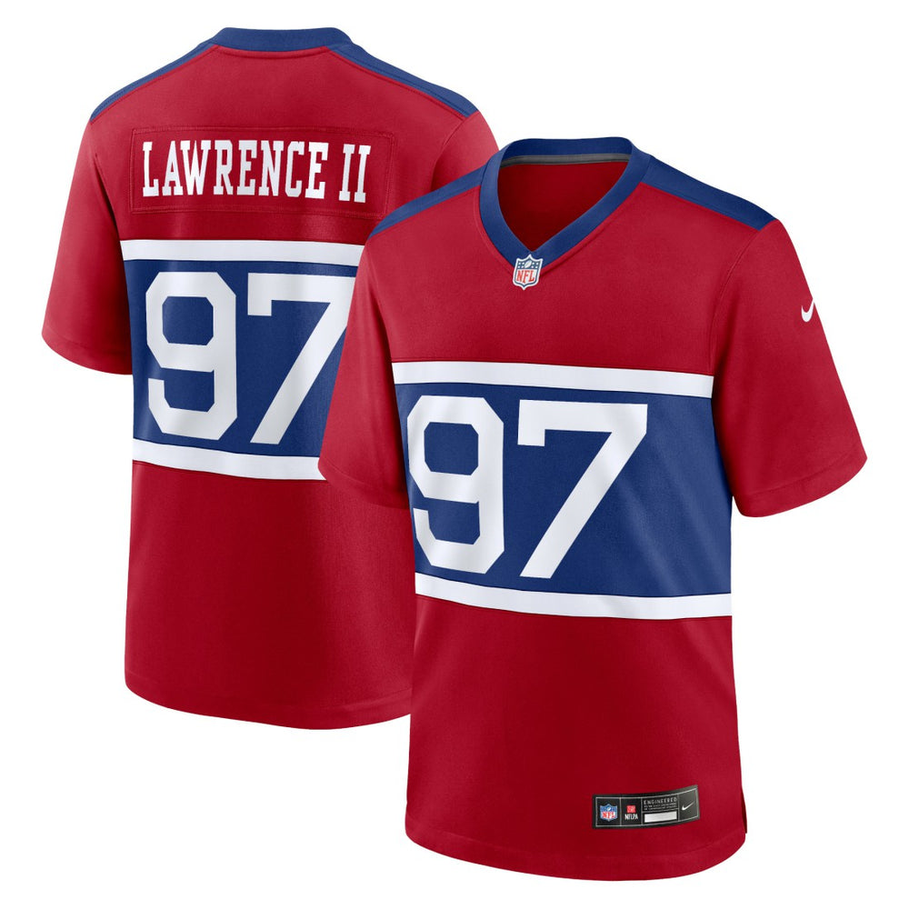 Dexter Lawrence II New York Giants Alternate Player Game Jersey - Century Red Jerseys