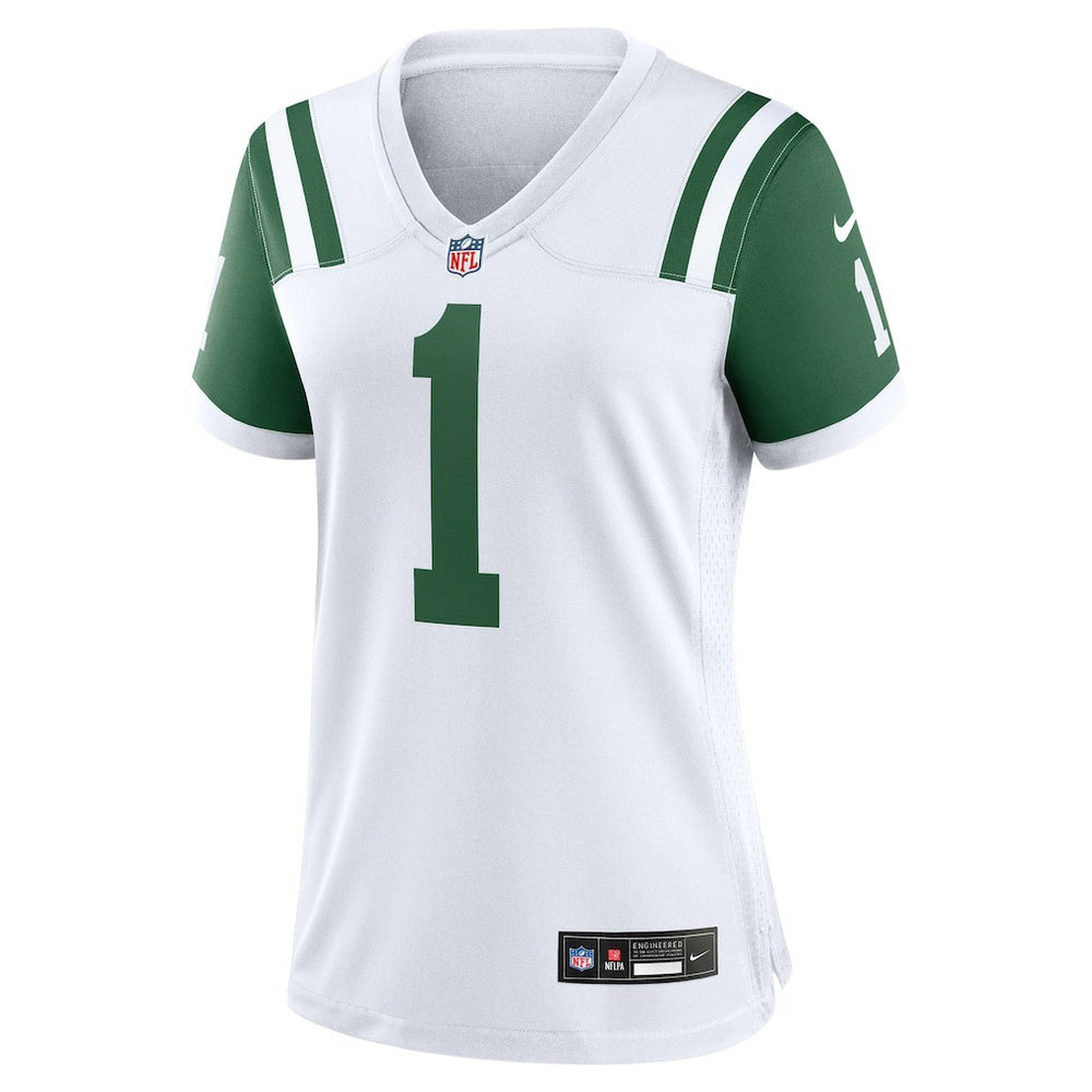 Ahmad Sauce Gardner New York Jets Women's Classic Alternate Game Jersey - White Jerseys
