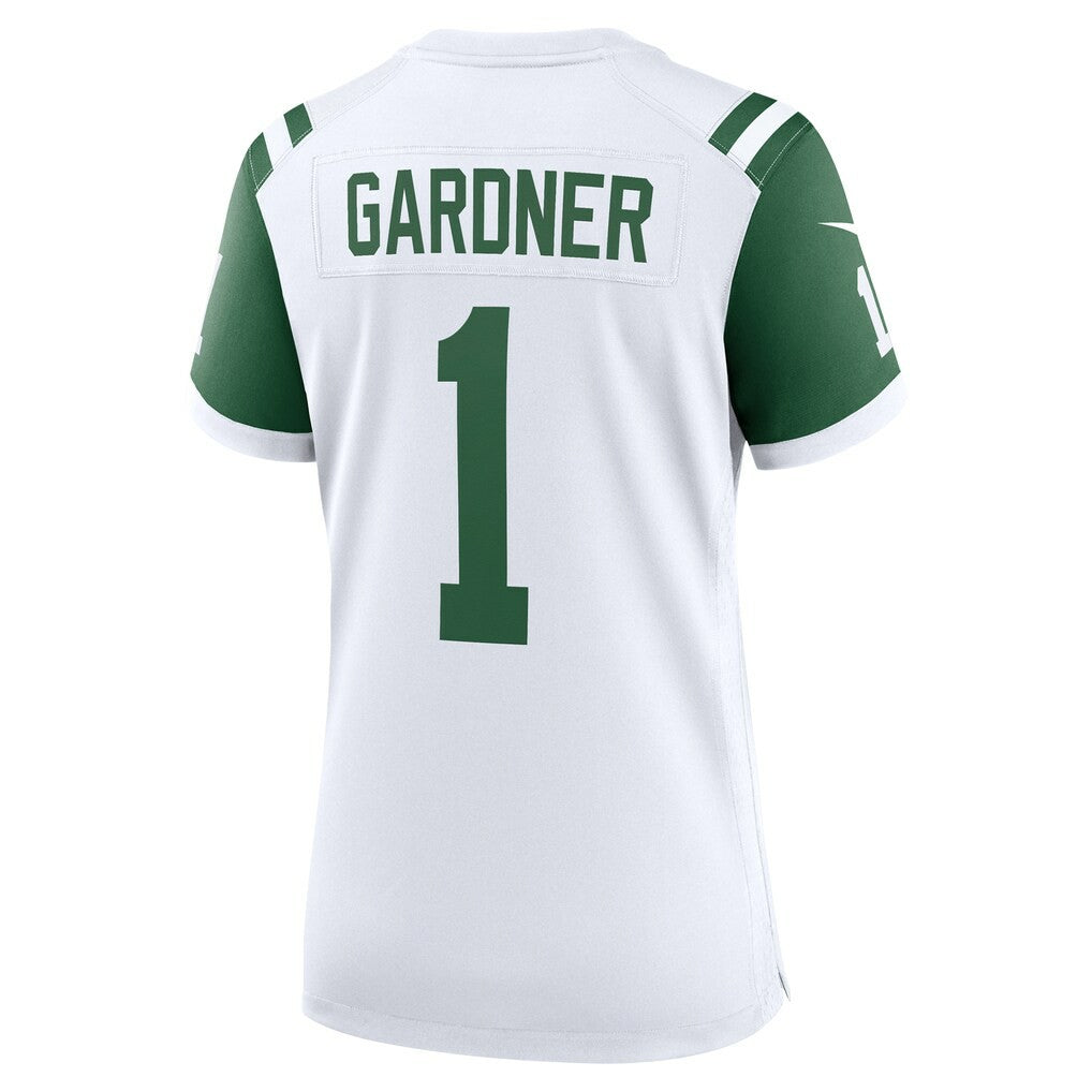 Ahmad Sauce Gardner New York Jets Women's Classic Alternate Game Jersey - White Jerseys