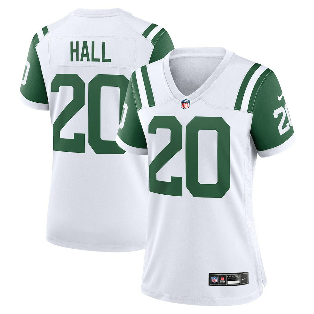 Breece Hall New York Jets Women's Classic Alternate Game Jersey - White Jerseys