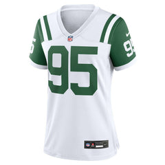 Quinnen Williams New York Jets Women's Classic Alternate Game Jersey - White Jerseys