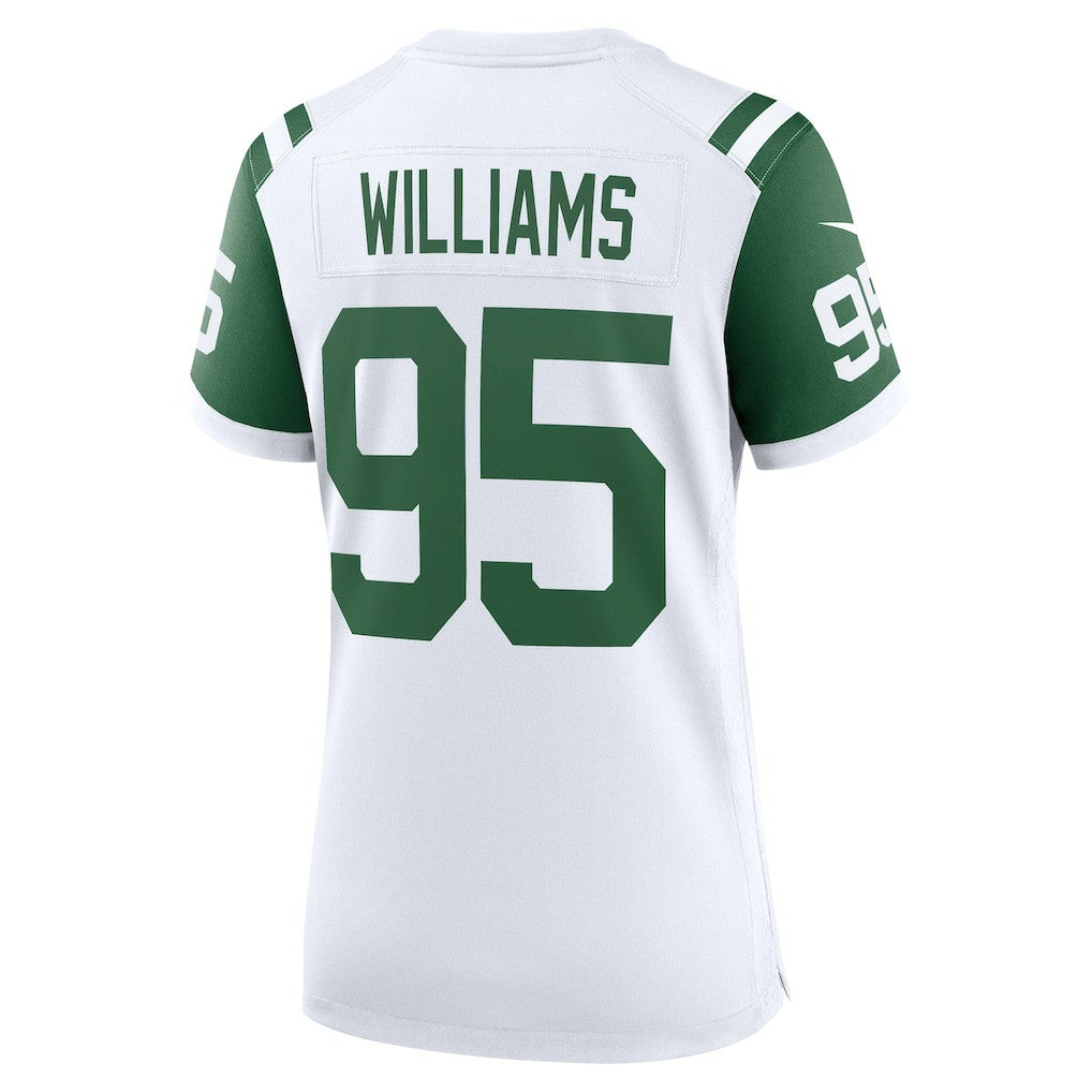 Quinnen Williams New York Jets Women's Classic Alternate Game Jersey - White Jerseys