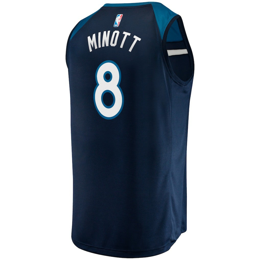 Josh Minott Minnesota Timberwolves Fast Break Player Jersey Icon Edition Navy - Fanatics