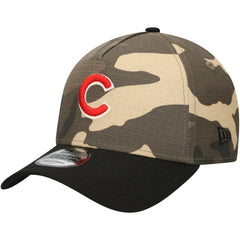 Chicago Cubs New Era Camo Crown A-Frame 9FORTY Adjustable Hat Hats