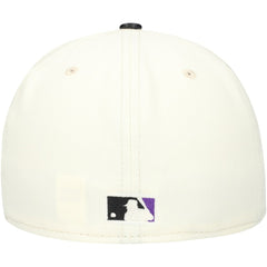 Tampa Bay Rays New Era Game Night Leather Visor 59FIFTY Fitted Hat - Cream Hats