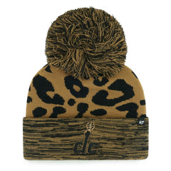 Washington Wizards '47 Women's Rosette Cuffed Knit Hat with Pom Leopard - 47 brand