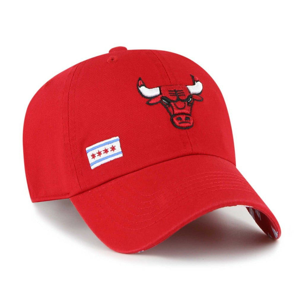 Chicago Bulls '47 Women's Confetti Undervisor Clean Up Adjustable Hat Red - 47 brand outlet