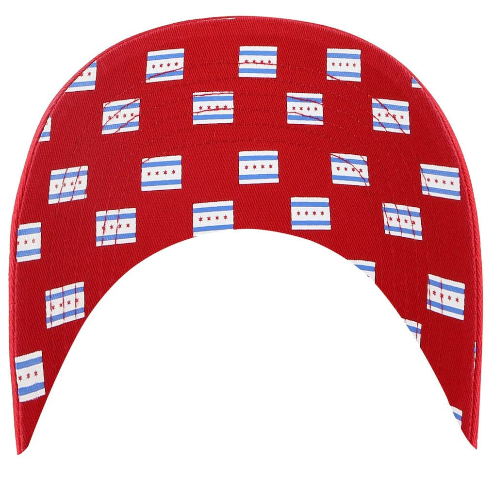Chicago Bulls '47 Women's Confetti Undervisor Clean Up Adjustable Hat Red - 47 brand outlet