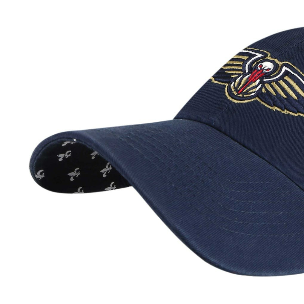New Orleans Pelicans '47 Women's Confetti Undervisor Clean Up Adjustable Hat Navy - 47 brand
