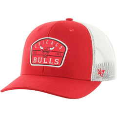 Chicago Bulls '47 Semi Patch Trucker Adjustable Hat Red - 47 brand