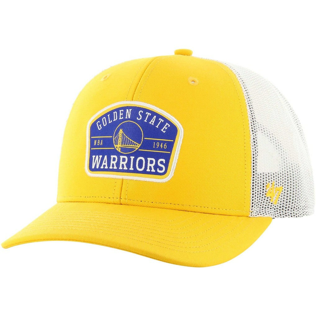 Golden State Warriors '47 Semi Patch Trucker Adjustable Hat Gold - 47 brand