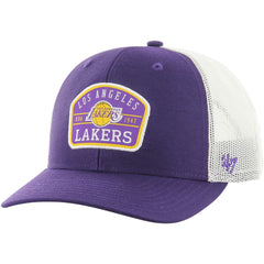 Los Angeles Lakers '47 Semi Patch Trucker Adjustable Hat Purple - 47 brand outlet
