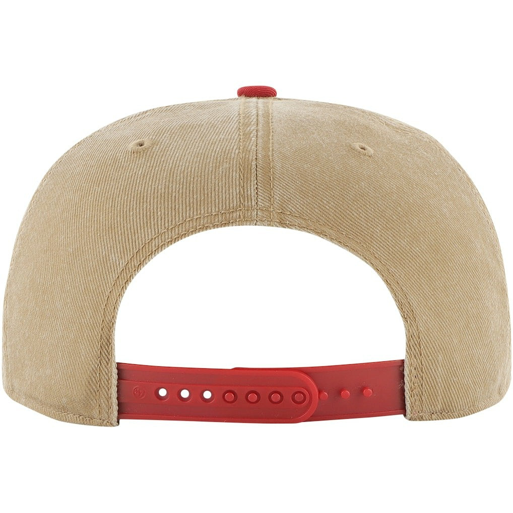 Chicago Bulls '47 Chilmark Captain Snapback Khaki/Red - 47 brand outlet