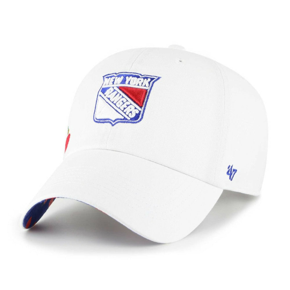 New York Rangers '47 Women's Confetti Clean Up Adjustable Hat - White | US 200567938