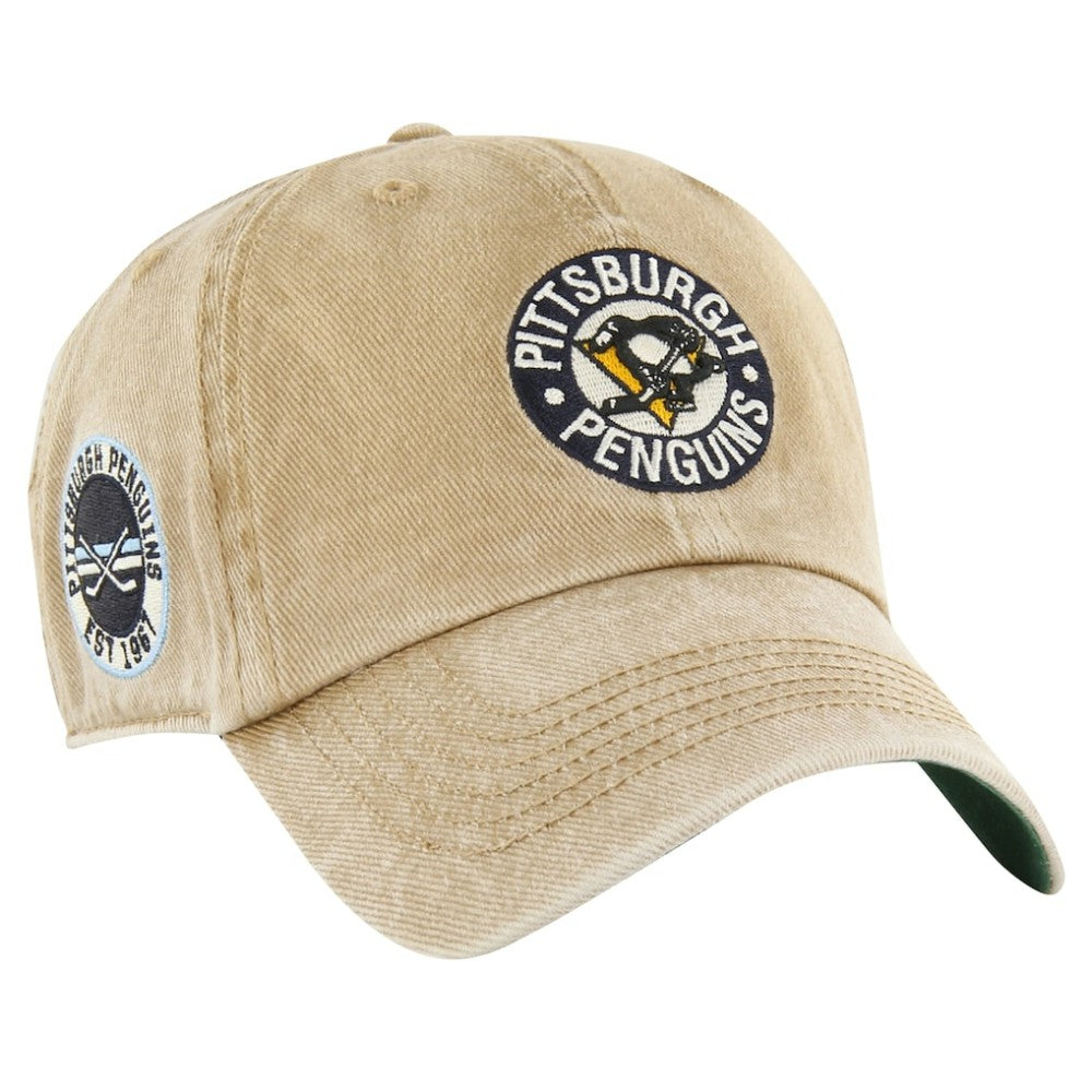 Pittsburgh Penguins '47 Earldor Clean Up Adjustable Hat - Khaki | US 200567972