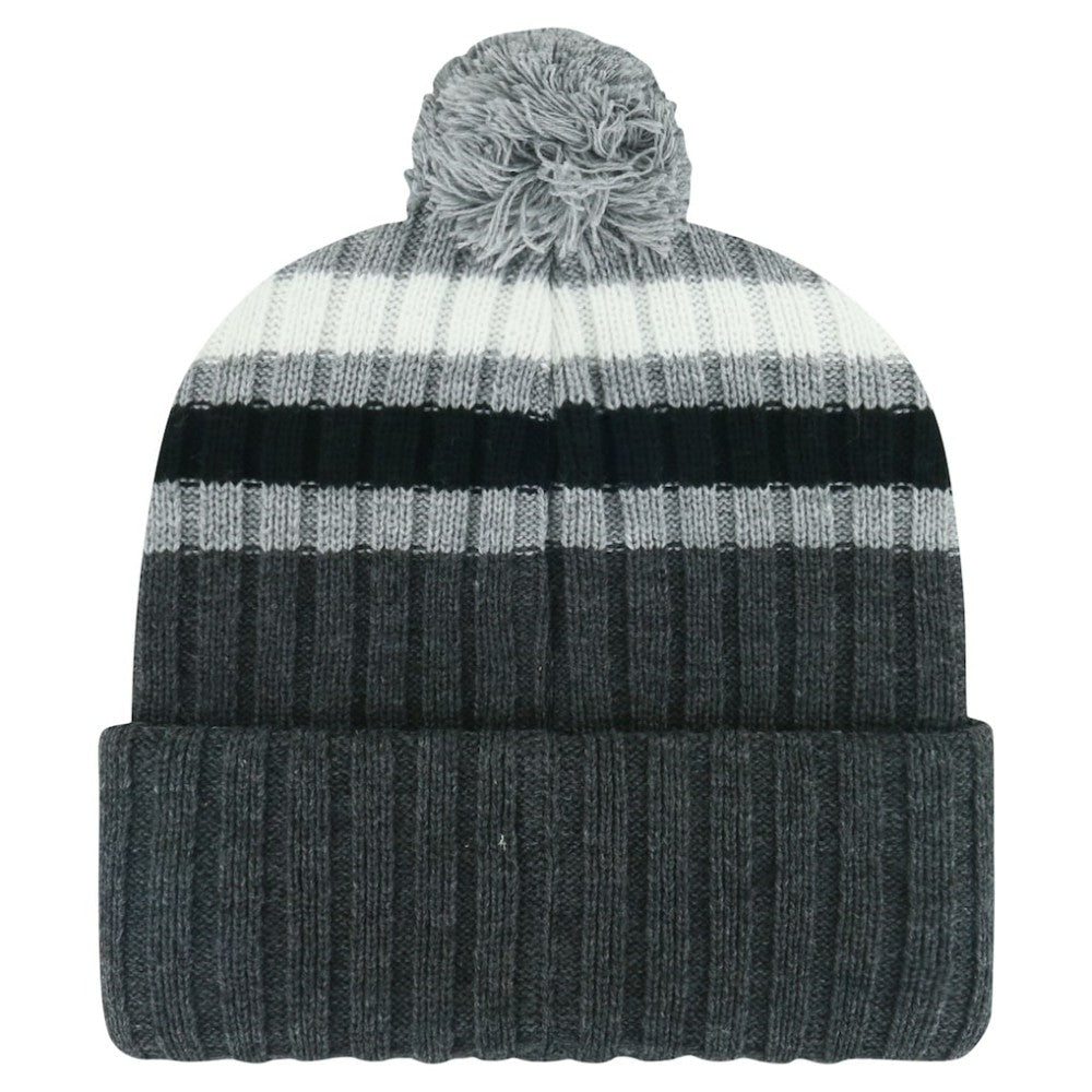 Philadelphia Flyers '47 Stack Patch Cuffed Knit Hat with Pom - Gray | US 200568090