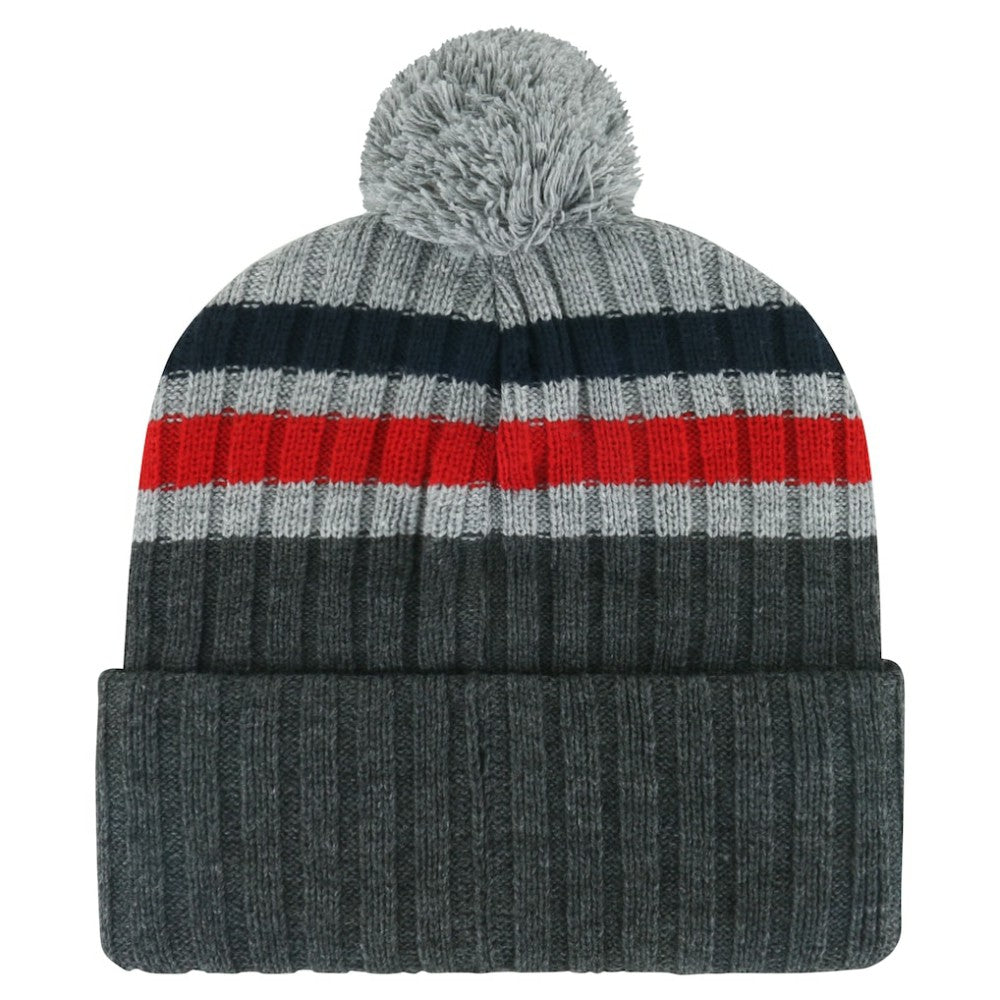 Washington Capitals '47 Stack Patch Cuffed Knit Hat with Pom - Gray | US 200568097