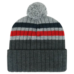 Washington Capitals '47 Stack Patch Cuffed Knit Hat with Pom - Gray | US 200568097