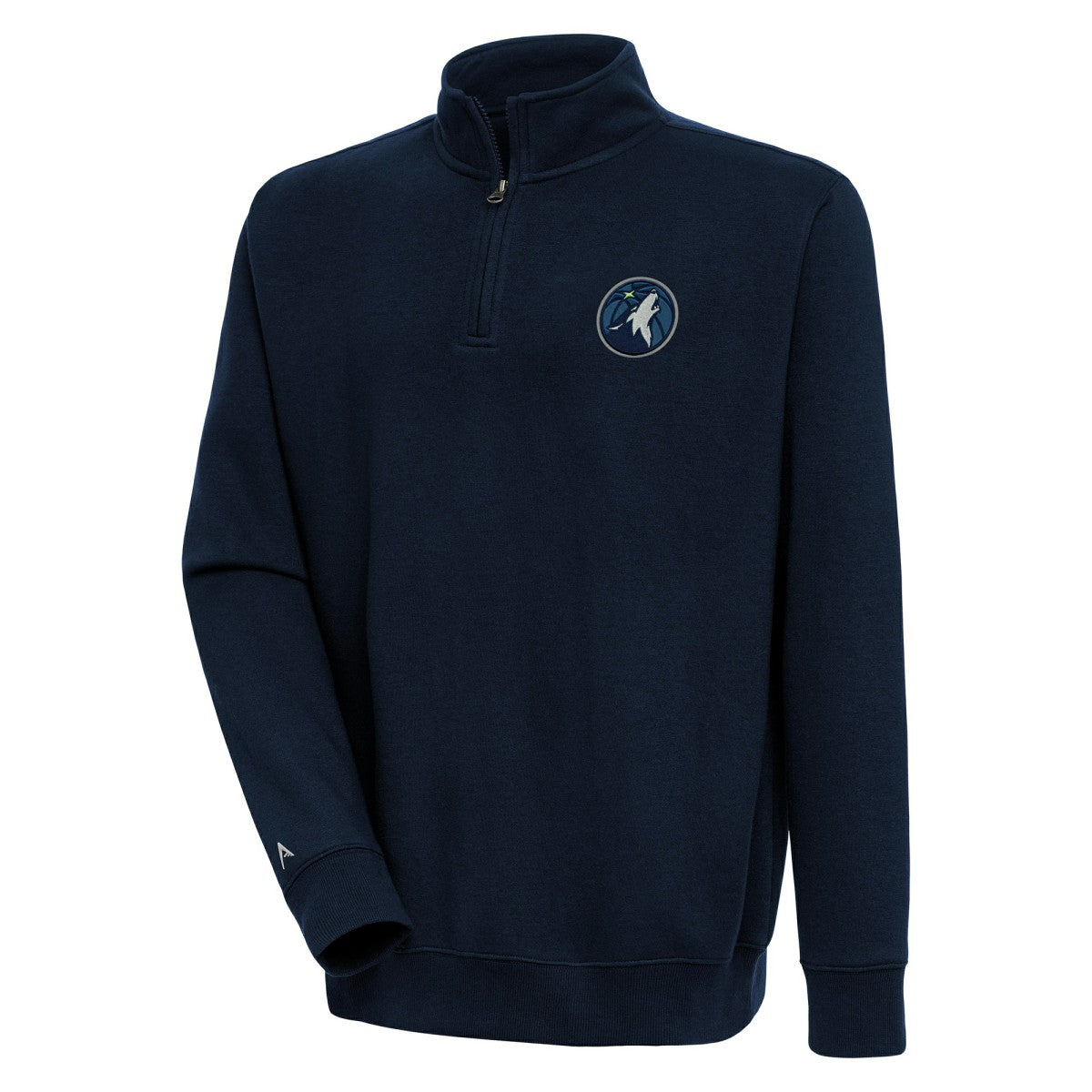 Minnesota Timberwolves Antigua Victory Quarter-Zip Pullover Top Navy outlet