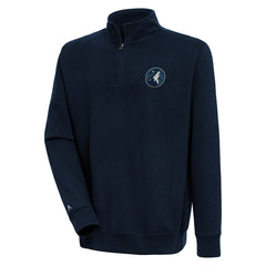 Minnesota Timberwolves Antigua Victory Quarter-Zip Pullover Top Navy outlet