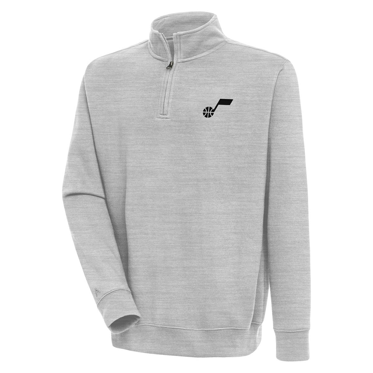 Utah Jazz Antigua Victory Quarter-Zip Pullover Top Heather Gray outlet