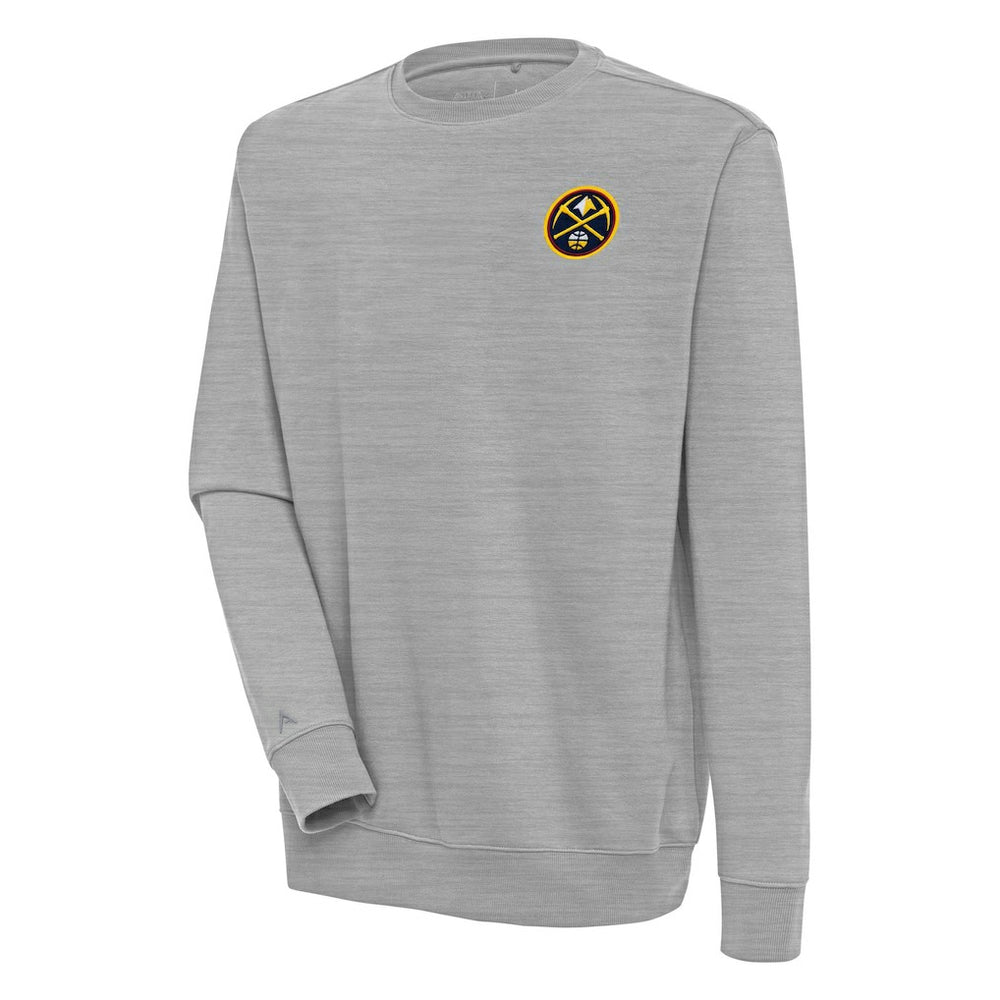 Denver Nuggets Antigua Victory Pullover Sweatshirt Heather Gray