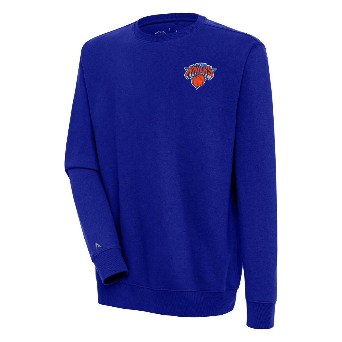New York Knicks Antigua Victory Pullover Sweatshirt Blue
